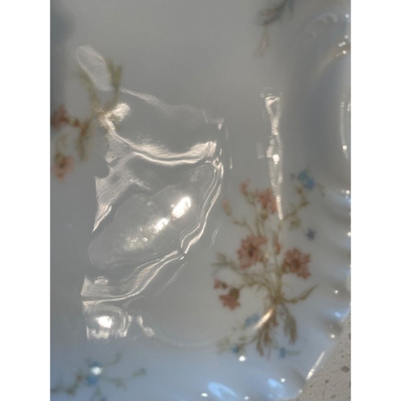 LIMOGES‎ France St. Lazare Haviland FLORAL THISTLE Serving Platter/Dessert Plat - Picture 5 of 11